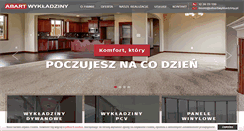Desktop Screenshot of abartwykladziny.pl